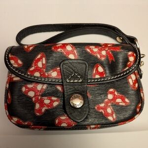 Disney Parks Dooney & Bourke Minnie Mouse Bows Wristlet